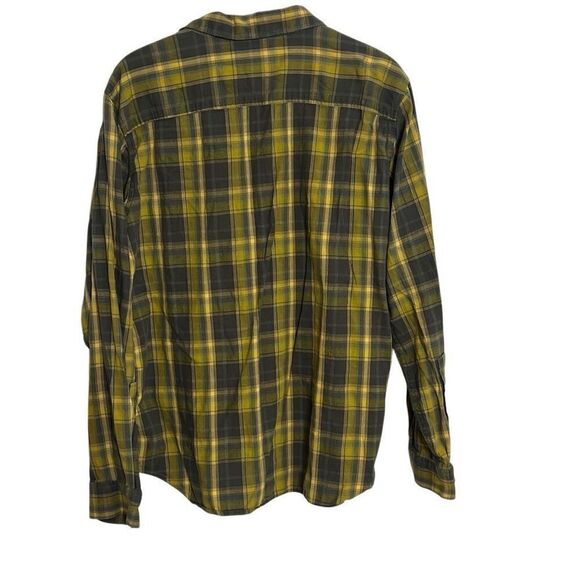 Columbia Plaid Performance Long Sleeve Button Down Shirt Green Size Large - Picture 6 of 6